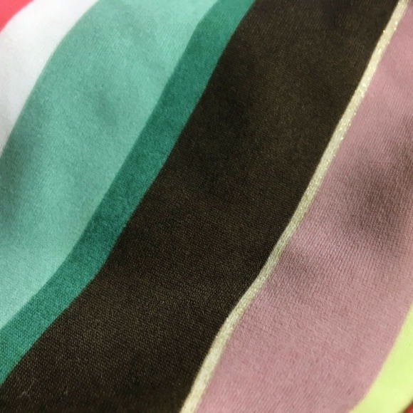 First Kiss Bikini Bottom Size Medium Multi Colored Plaid Stripe - Picture 6 of 10